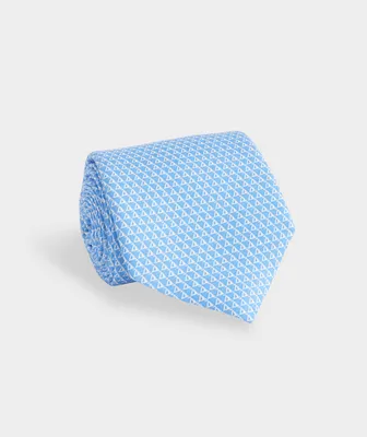 Sailing Geo Printed Tie