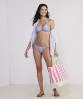 Striped String Bikini Top