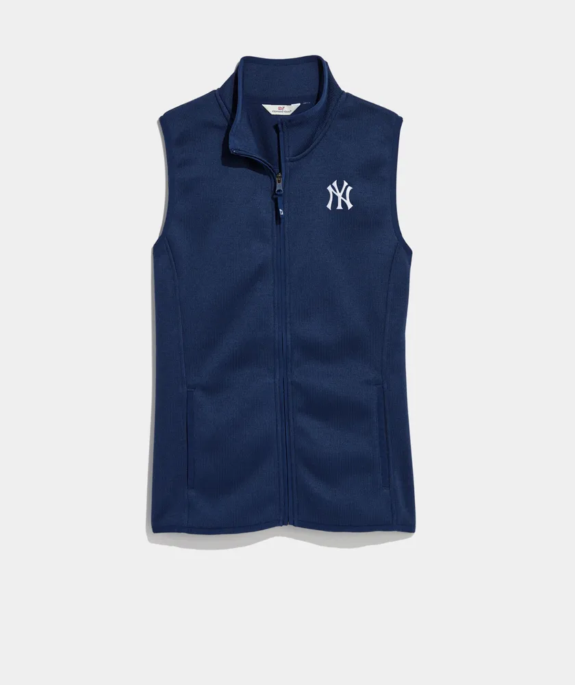 Women's New York Yankees Mountain Sweater Fleece Vest