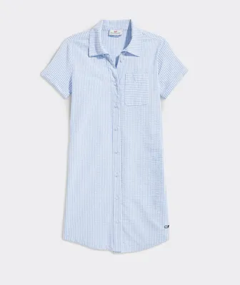Girls' Striped Harbor Shirt Dress