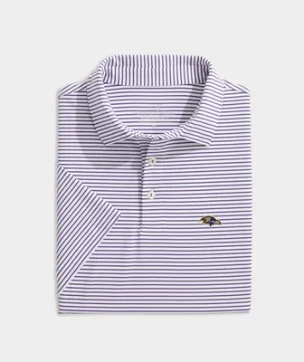 Baltimore Ravens Bradley Stripe Sankaty Polo
