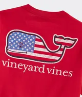 Boys' Flag Whale Short Sleeve Pocket Tee