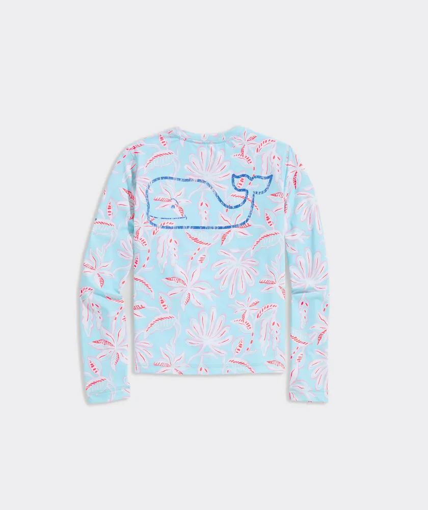 Girls' Cay Floral Long-Sleeve Swim Shirt