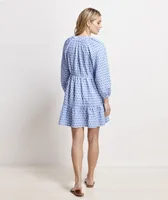 Seastitch Floral Block Print Dress