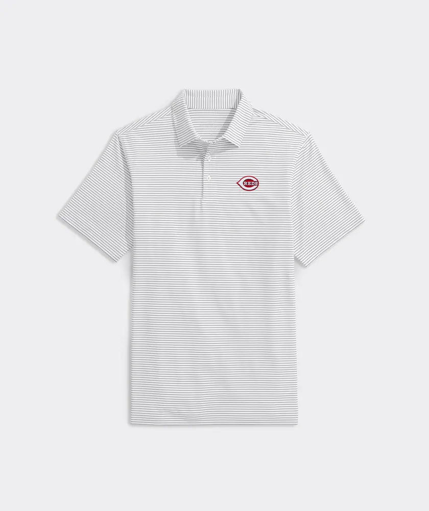 Cincinnati Reds Bradley Stripe Sankaty Polo