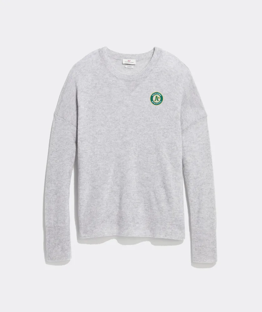 Women's Oakland Athletics Cashmere Crewneck