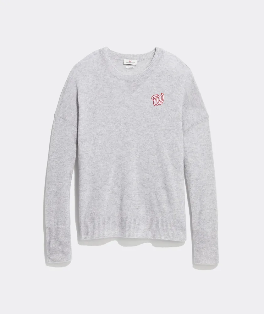 Women's Washington Nationals Cashmere Crewneck