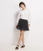 Jacquard Ruffle Skirt