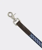 Vineyard Whale Leather Canvas Club Dog Leash