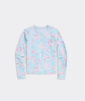 Girls' Cay Floral Long-Sleeve Swim Shirt
