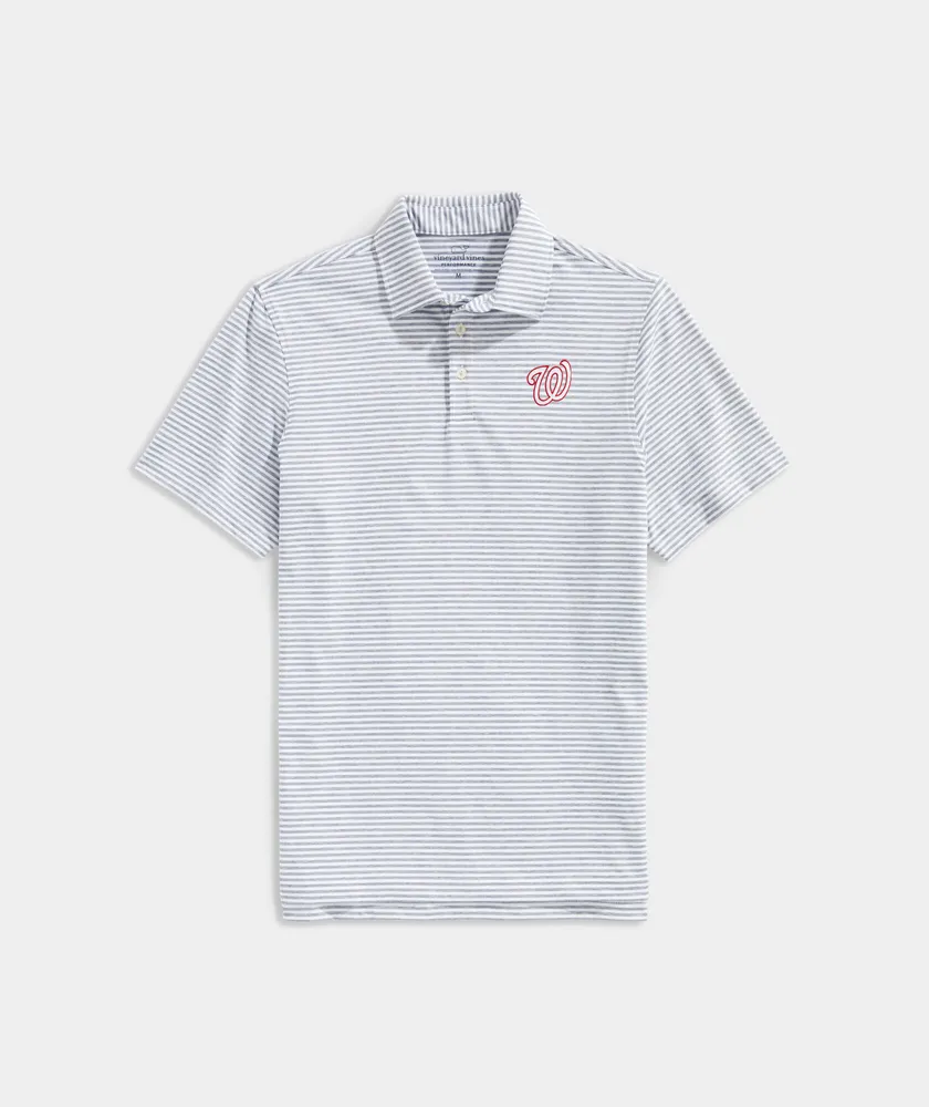 Washington Nationals Winstead Stripe Sankaty Polo