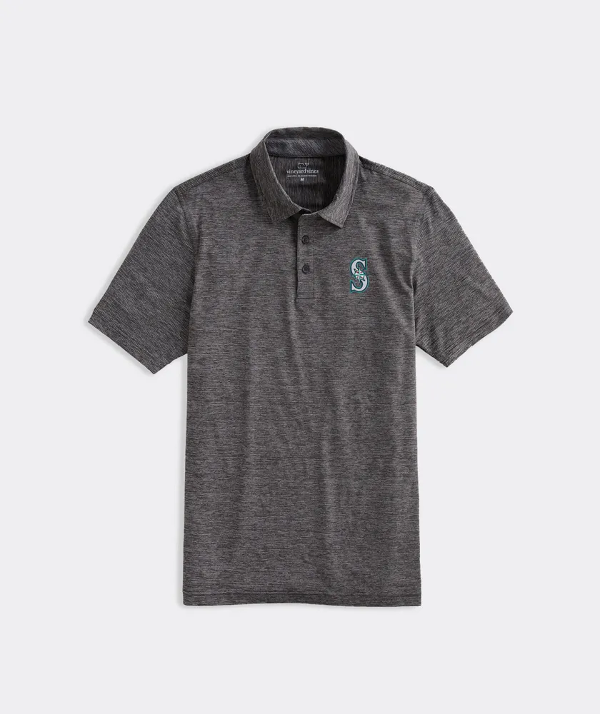Seattle Mariners Destin Stripe Sankaty Polo