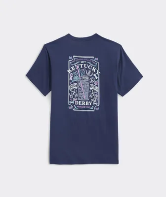 Kentucky Derby Mint Julep Recipe Short-Sleeve Pocket Tee