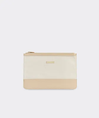 Textured Canvas Pouch
