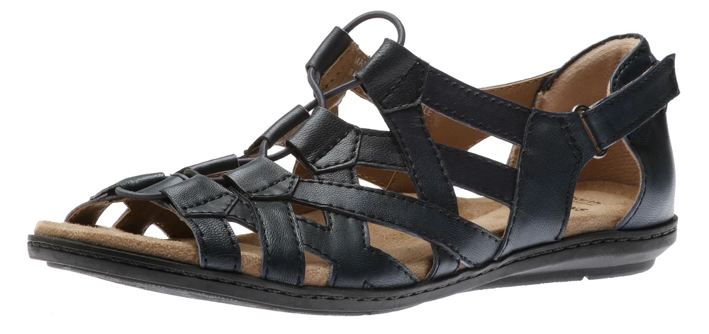Belle Bridget Blue Leather Sandal