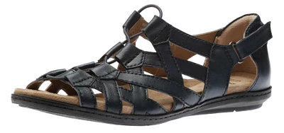 Belle Bridget Blue Leather Sandal
