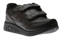 MW928HB3 Black Leather Velcro Walking Shoe