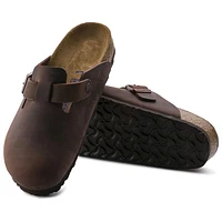 Boston Habana Brown Oiled Leather Soft Footbed Clog