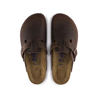Boston Habana Brown Oiled Leather Soft Footbed Clog