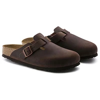 Boston Habana Brown Oiled Leather Soft Footbed Clog