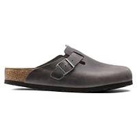 Boston Iron Grey Oiled Leather Clog