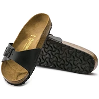Madrid Birko-Flor Black Slide Sandal