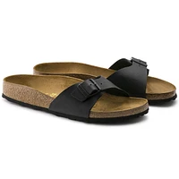 Madrid Birko-Flor Black Slide Sandal