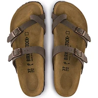 Mayari Birko-Flor Nubuck Mocha Brown Sandal