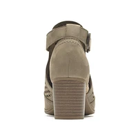 Hattie Hi Cuff Taupe Nubuck Sandal
