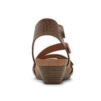 Hollywood 4-Strap Brown Sandal