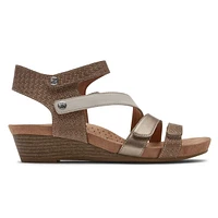 Hollywood 4-Strap Brown Sandal