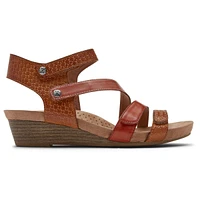 Hollywood 4-Strap Tan Sandal
