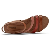 Hollywood 4-Strap Tan Sandal