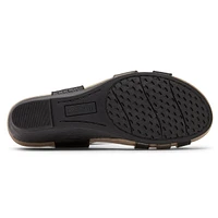 Hollywood 4-Strap Black Sandal