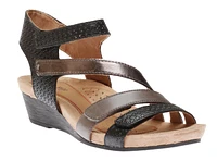 Hollywood 4-Strap Black Sandal