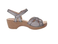 Season Graphite Leather Sandal