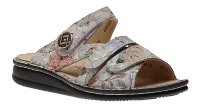 Agueda Multi Irpino Leather Slide Sandal