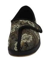 Jewel Printed Flower Slipper