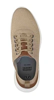 Amherst Taupe Knit Lace-Up Sneaker