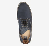 McGuffey Plain Toe Navy Leather Derby Sneaker
