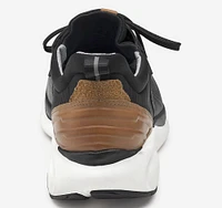XC4 TR1-Luxe Hybrid Black Leather Lace-Up Sneaker