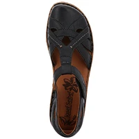 Rosalie 29 Black Leather T-Strap Mary Jane Sandal