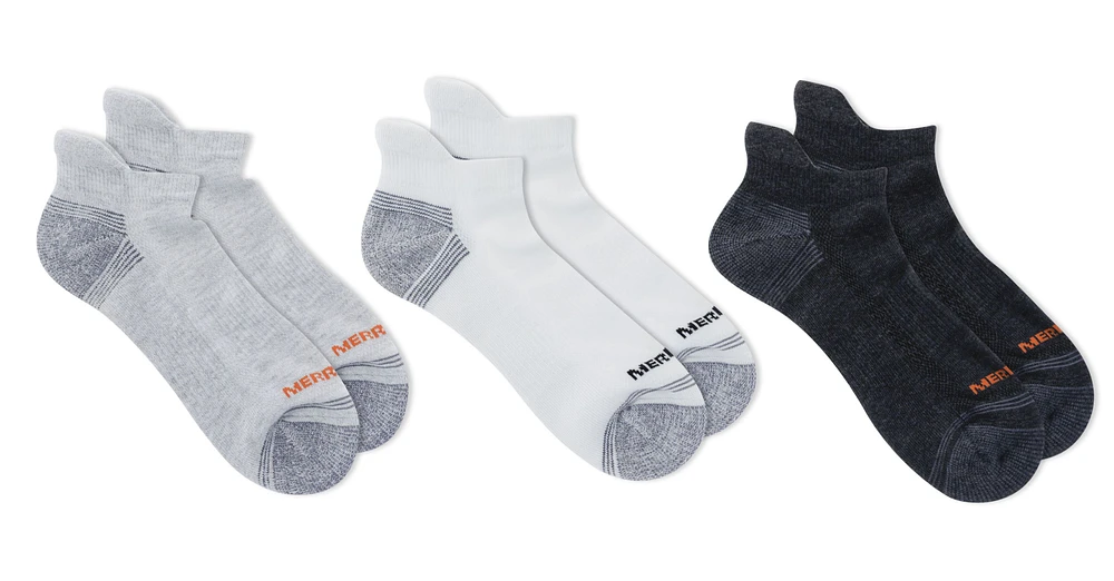 Repreve 3-Pack Low Cut Tab Socks Grey