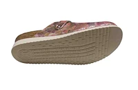Halina Pink Silver Leather Clog