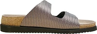 Helda Plus Wide Width Grey Twist Slide Sandal