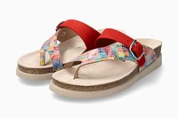 Helen Mix Multicolour Red Thong Sandal