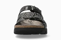 Zach Zebra Black Slide Sandal