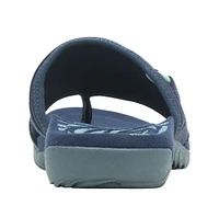 Terran 3 Cush Post Navy Thong Sandal