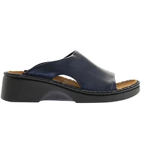 Rome Polar Sea Leather Slide Sandal