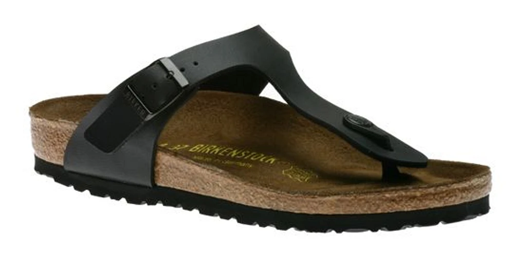 Gizeh Birko-Flor Black Thong Sandal